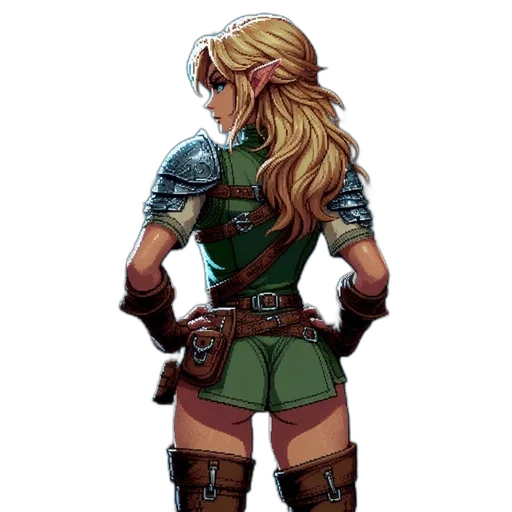 sword, fantasy art, pixel art, concept art, comic book art, green, earth tones, atmospheric transparent PNG cut-out