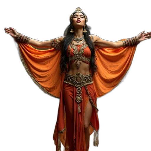jewelry, staff, dress, fantasy art transparent PNG cut-out