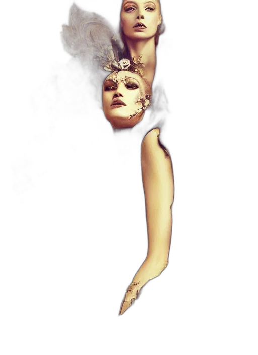 mask, staff, face, crown transparent PNG cut-out
