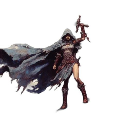 sword, weapon, staff, concept art, fantasy art, 3d render, comic book art, dark transparent PNG cut-out