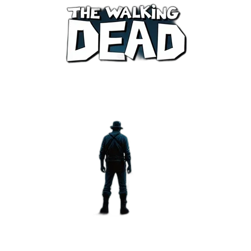 concept art, comic book art, pixel art, 3d render, cover, walking, dead, comic transparent PNG cut-out