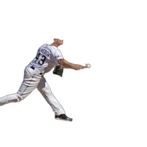baseball, player, white, uniform transparent PNG cut-out