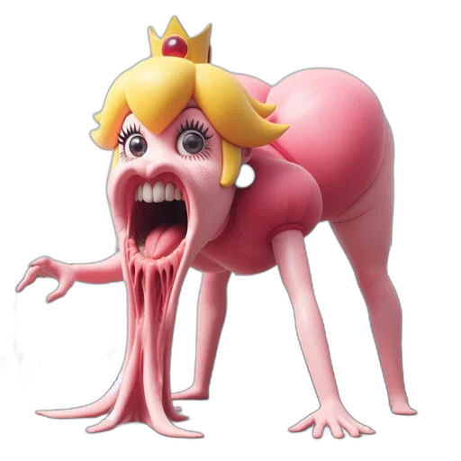creature, animal, crown, face, concept art, 3d render, pixel art, cartoon transparent PNG cut-out