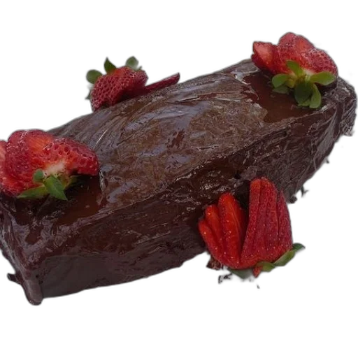 food, crown, photorealistic, 3d render, chocolate, cake, strawberries, top transparent PNG cut-out