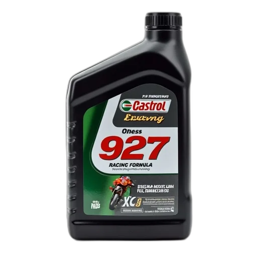 bottle, castrol, 927, racing, formula, 2-cycle, oil, displayed transparent PNG cut-out
