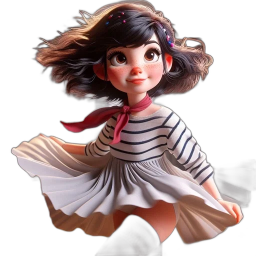 dress, 3d render, concept art, photorealistic, fantasy art, underwater, animated, female transparent PNG cut-out