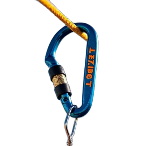 staff, jewelry, weapon, 3d render, close-up, blue, carabiner, word transparent PNG cut-out