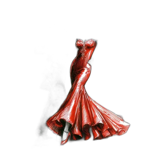 dress, crown, jewelry, hair, concept art, photorealistic, 3d render, watercolor transparent PNG cut-out