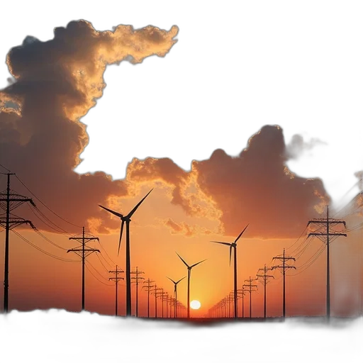 concept art, photorealistic, 3d render, pixel art, sunset, sky, clouds, visible transparent PNG cut-out