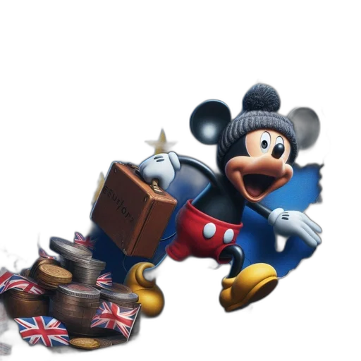furniture, robot, shoes, weapon, 3d render, concept art, photorealistic, mickey transparent PNG cut-out