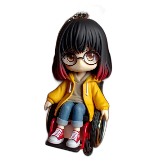 3d render, concept art, cartoon, anime, hand, holds, small, chibi-style transparent PNG cut-out