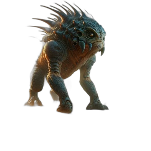 creature, dragon, animal, staff, concept art, 3d render, fantasy art, photorealistic transparent PNG cut-out