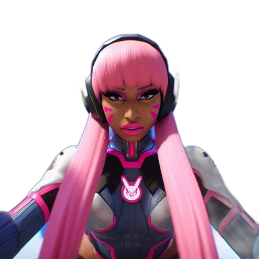 face, robot, weapon, jacket, concept art, cyberpunk, anime, 3d render transparent PNG cut-out