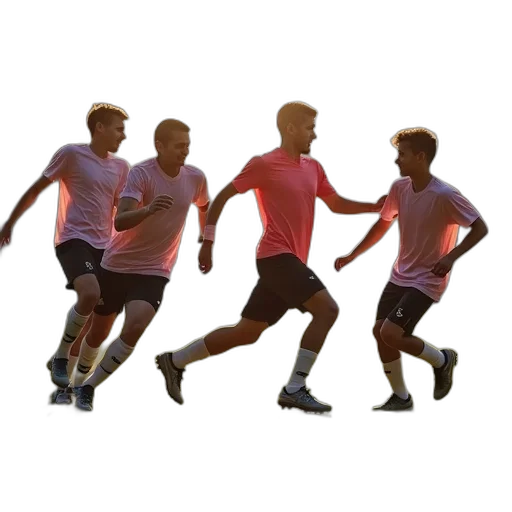 boys, soccer, team, celebrating transparent PNG cut-out