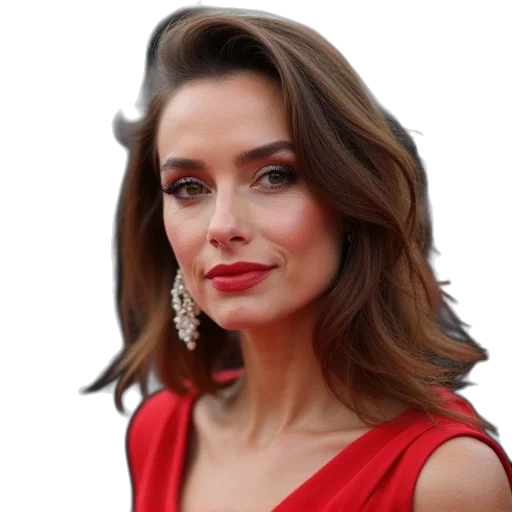 face, jewelry, dress, hair transparent PNG cut-out