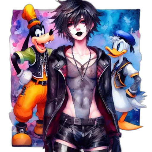 jacket, concept art, pixel art, fantasy art, watercolor, dark, colorful, blue transparent PNG cut-out