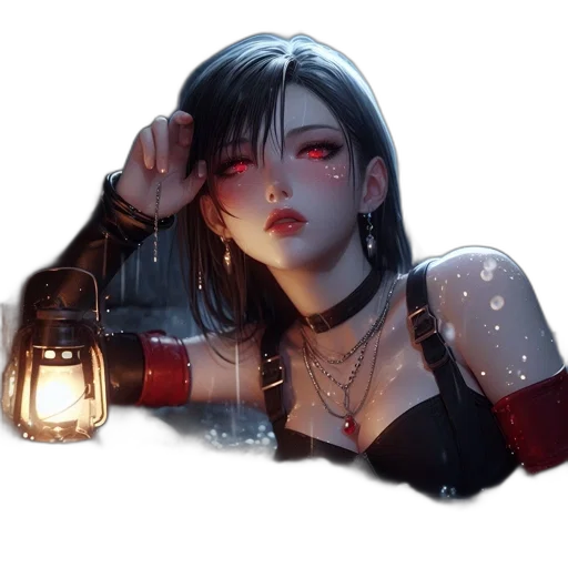 jewelry, staff, weapon, face, fantasy art, cyberpunk, concept art, photorealistic transparent PNG cut-out