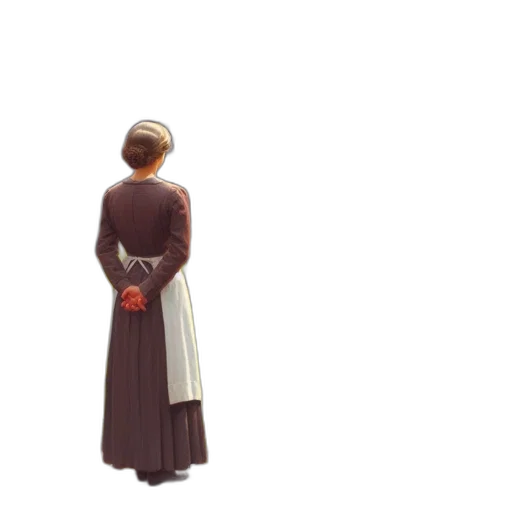 dress, staff, hat, umbrella, pixel art, concept art, 3d render, oil painting transparent PNG cut-out