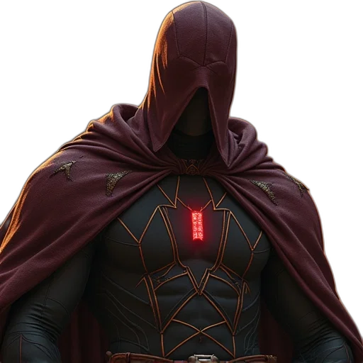 jacket, mask, concept art, 3d render transparent PNG cut-out