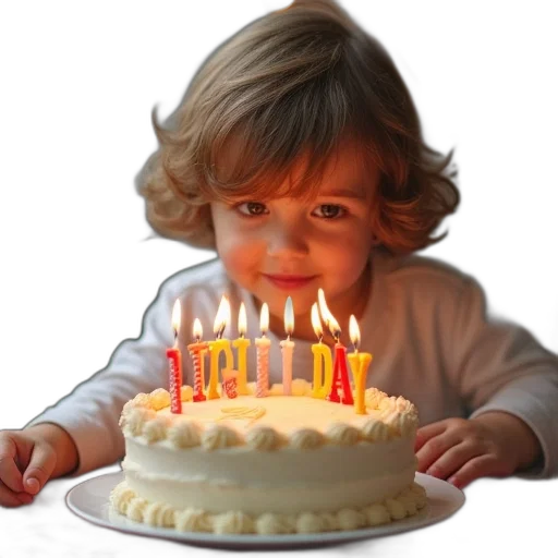person, birthday, cake, young transparent PNG cut-out