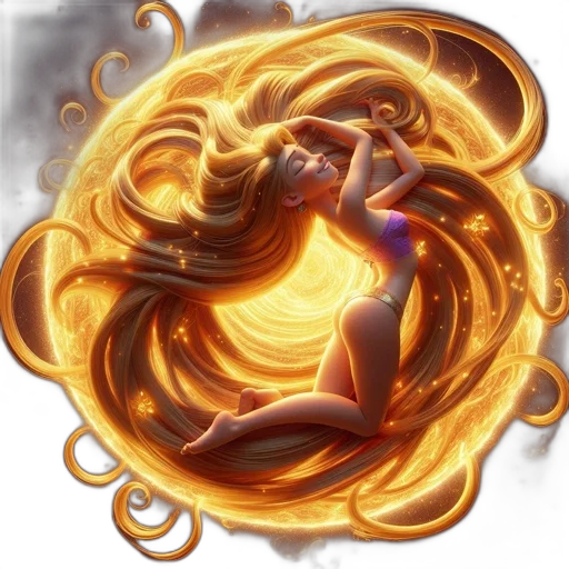dragon, hair, staff, fantasy art, concept art, comic book art, anime, fire transparent PNG cut-out