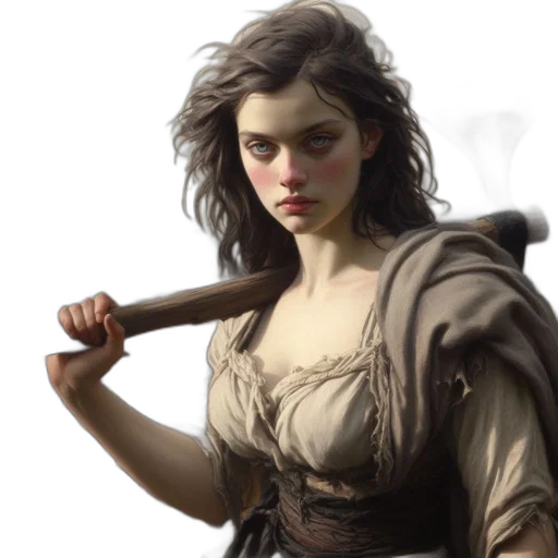 sword, staff, weapon, face, fantasy art, concept art, photorealistic, oil painting transparent PNG cut-out