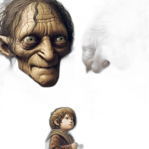 face, mask, creature, concept art, photorealistic, fantasy art, 3d render, earth tones transparent PNG cut-out
