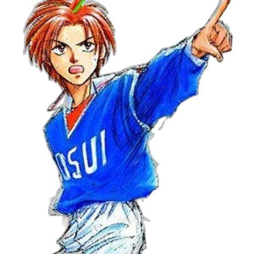 staff, jacket, weapon, anime, cartoon, concept art, comic book art, dynamic transparent PNG cut-out
