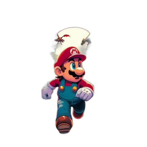 staff, hat, weapon, food, 3d render, pixel art, concept art, vaporwave transparent PNG cut-out