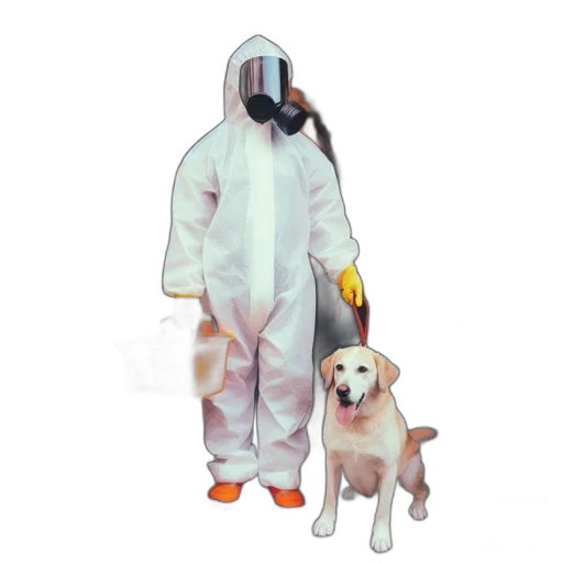 animal, creature, jacket, mask, concept art, pixel art, vaporwave, individual transparent PNG cut-out