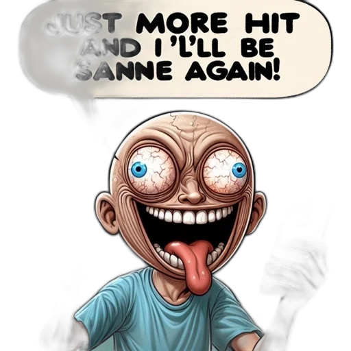 comic book art, concept art, cartoon, 3d render, humorous, portrays, maniacal, figure transparent PNG cut-out