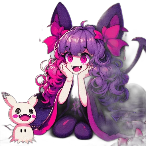 creature, staff, mask, animal, pixel art, anime, concept art, fantasy art transparent PNG cut-out