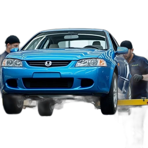 car, weapon, photorealistic, concept art, 3d render, fire, blue, being transparent PNG cut-out