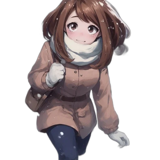 jacket, creature, staff, face, anime, pixel art, watercolor, concept art transparent PNG cut-out