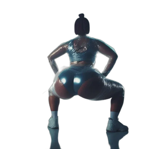 robot, creature, dress, weapon, concept art, 3d render, cyberpunk, pixel art transparent PNG cut-out