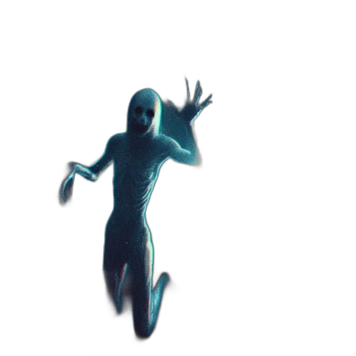 creature, robot, mask, dress, 3d render, concept art, vaporwave, pixel art transparent PNG cut-out