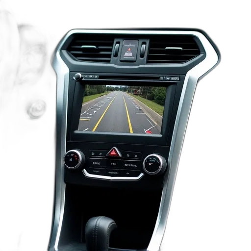 car, close-up, view, dashboard, focusing, center, console, navigation transparent PNG cut-out