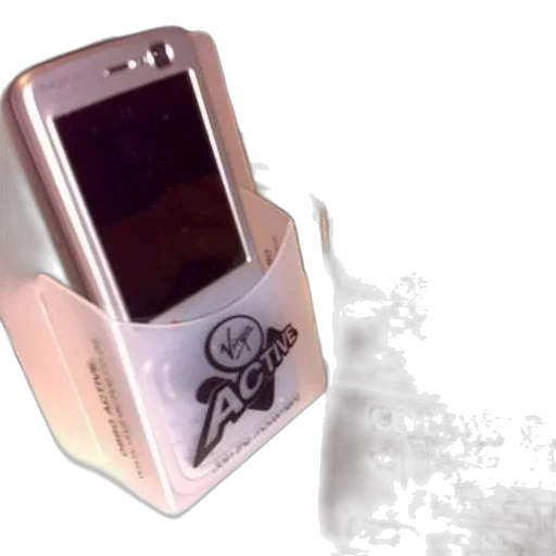 jewelry, 3d render, vaporwave, virgin, active, phone, sits, holder transparent PNG cut-out