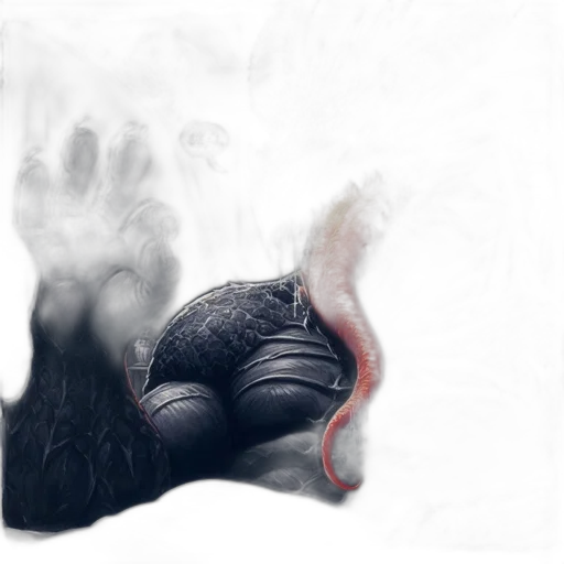mask, dragon, creature, face, concept art, photorealistic, fantasy art, 3d render transparent PNG cut-out
