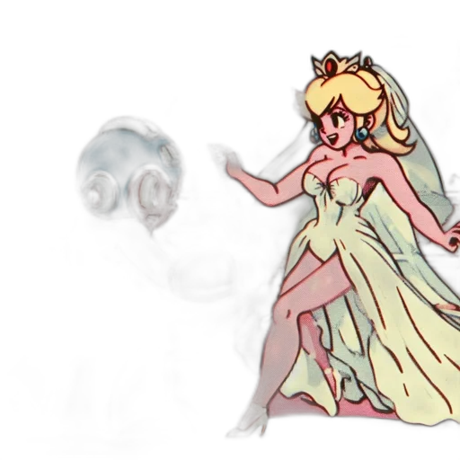 dress, creature, crown, mask, concept art, pixel art, fantasy art, anime transparent PNG cut-out