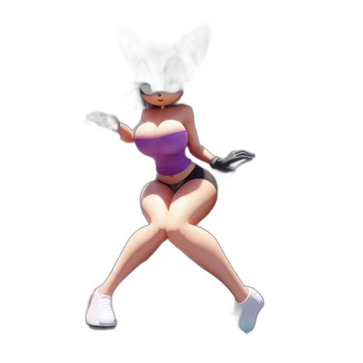 hat, dress, concept art, 3d render, pixel art, fantasy art, anthropomorphic, feline transparent PNG cut-out
