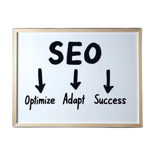 whiteboard, word, seo, written, large, bold, letters, across transparent PNG cut-out