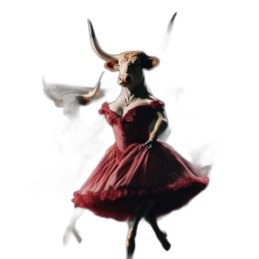 dress, animal, mask, creature, concept art, fantasy art, 3d render, photorealistic transparent PNG cut-out