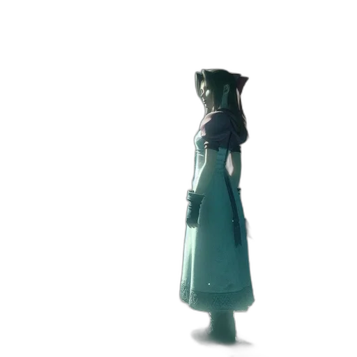 dress, staff, robot, sword, concept art, 3d render, anime, fantasy art transparent PNG cut-out