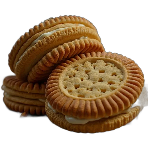 food, crown, photorealistic, 3d render, biscuit, machinery transparent PNG cut-out
