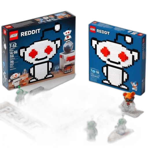 robot, concept art, 3d render, two, unique, lego, sets, recreate transparent PNG cut-out