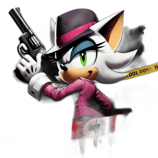 weapon, animal, staff, hat, cartoon, concept art, comic book art, pixel art transparent PNG cut-out