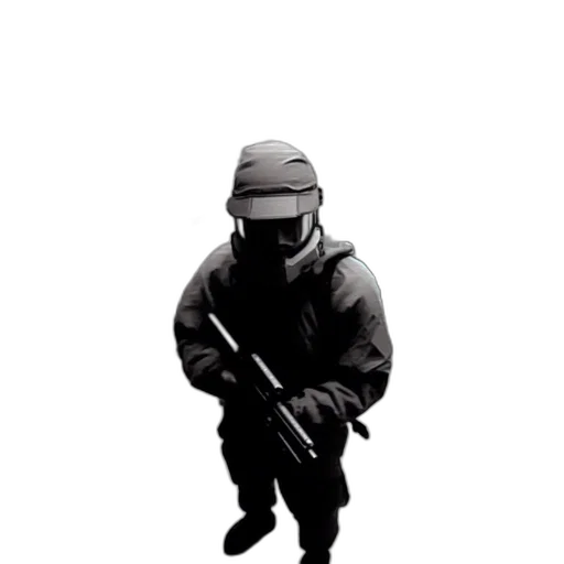 mask, weapon, jacket, staff, concept art, pixel art, 3d render, photorealistic transparent PNG cut-out