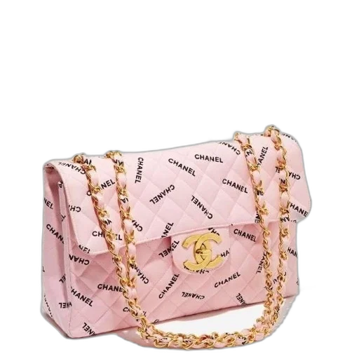 jewelry, crown, stylish, pink, chanel, handbag, gold, chain transparent PNG cut-out