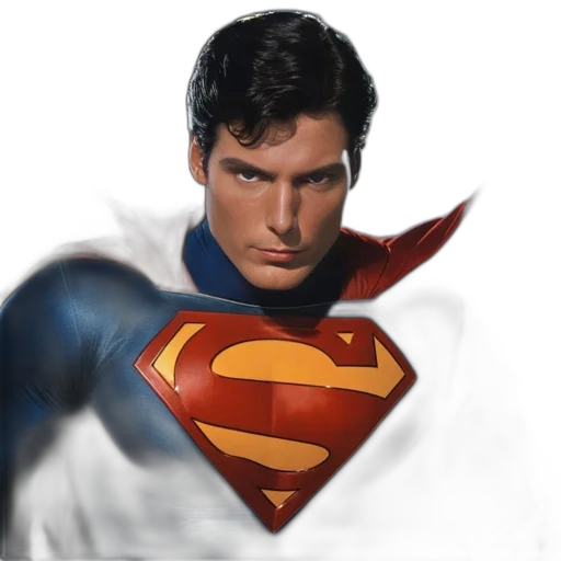 face, comic book art, photorealistic, concept art, fantasy art, man, dressed, superman transparent PNG cut-out